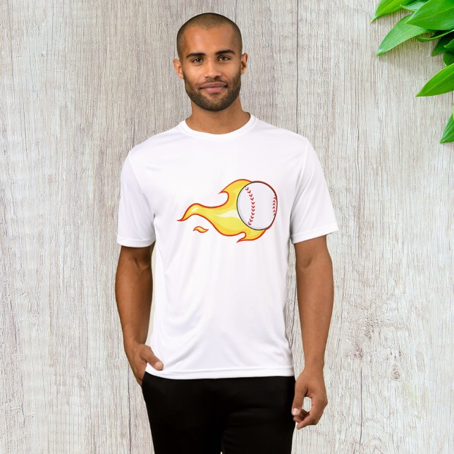 Fastball Flame Baseball Sport T-Shirt (Von Creator hochgeladen)