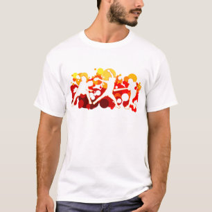 Fasten Neigungs-Softball-Spieler T-Shirt