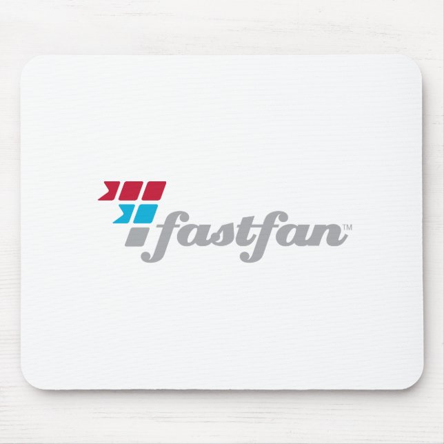 fastfan™ Weiß Mousepad (Vorne)