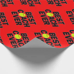 Fastfeld Softball Best Coach Ess Sports Party Geschenkpapier