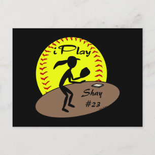 Fastfeld Softball Postcard Postkarte