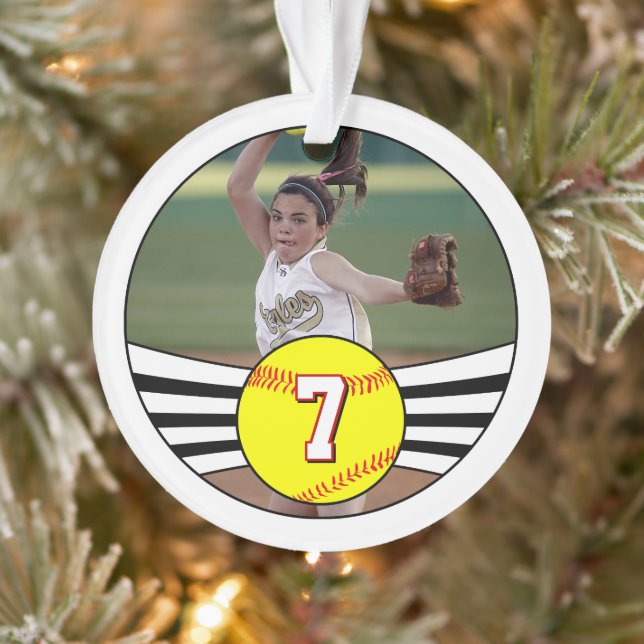 Fastfeld Software Custom Player Number and Foto Ornament (Baum)