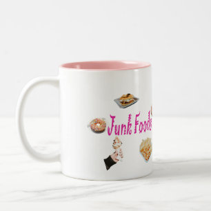 FastFoodGrafik Zweifarbige Tasse