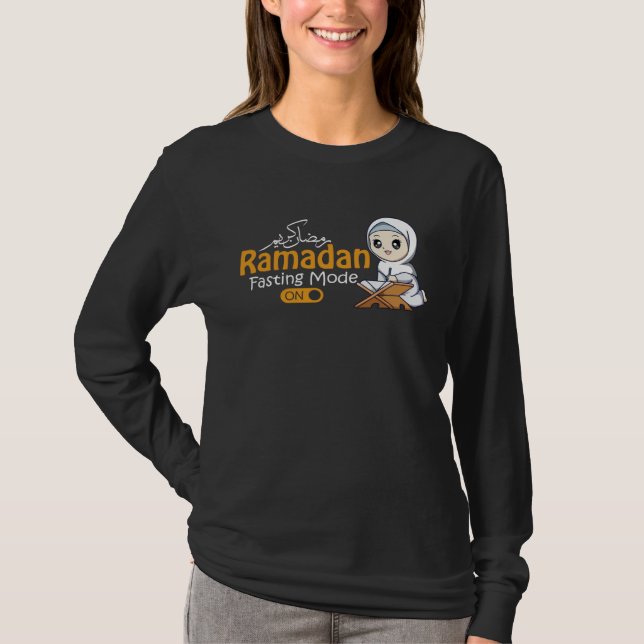 Fasting Mode Ramadan On  Cool Islamic fasting  Ide T-Shirt (Vorderseite)