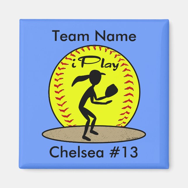 Fastpech Softball Magnet (Vorne)