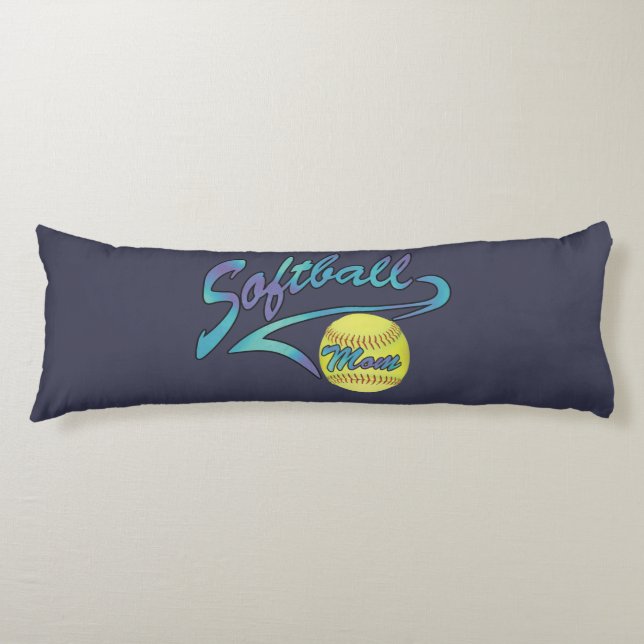 Fastpech Softball Mama Athletic Schwanz Seitenschläferkissen (Vorderseite)