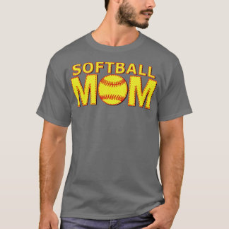 Fastpech Softball Mama Gelbe Ball Schnürsenkel 1 T-Shirt
