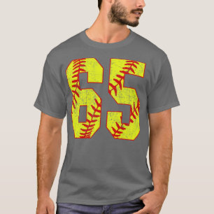 Fastpech Softball Nummer 65 65 Softball Jersey U T-Shirt