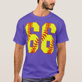 Fastpech Softball Nummer 66 66 Softball Shirt Jer