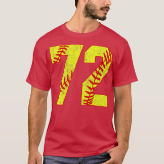 Fastpech Softball Nummer 72 72 Softball Shirt Jer