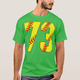 Fastpech Softball Nummer 73 73 Softball Jersey U T-Shirt