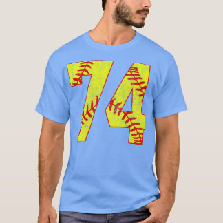 Fastpech Softball Nummer 74 74 Softball Shirt Jer