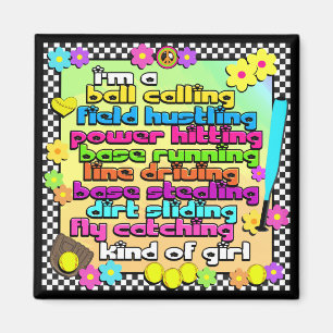 Fastpech Softball Players Magnet