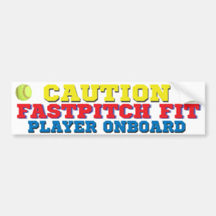 FastPitch geeigneter Spieler-an Bord Autoaufkleber