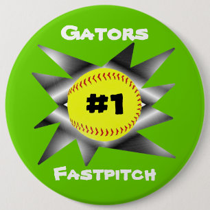 Fastpitch Softball-Knopf Button