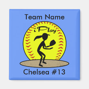 Fastpitch Softball-Magnet Magnet