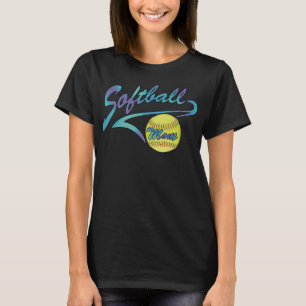 Fastpitch Softball-Mama Athletik-Tail T-Shirt