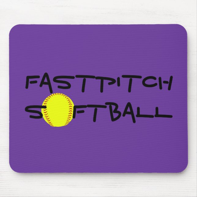 Fastpitch Softball-Mausunterlage Mousepad (Vorne)