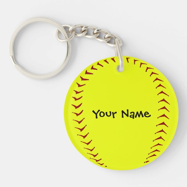 Fastpitch Softball-Schlüsselkette Schlüsselanhänger (Vorderseite)