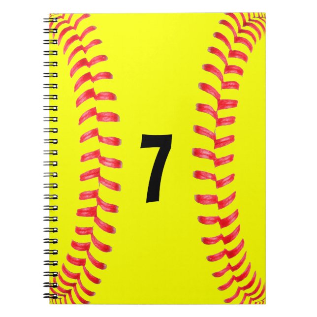 Fastpitch Softball Student-Athlete Spiral Notebook Notizblock (Vorderseite)