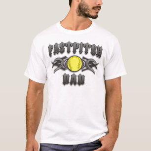 Fastpitch Softball-Vater Stammes- T-Shirt