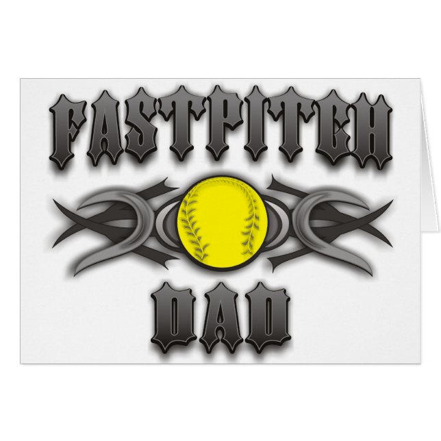 Fastpitch Softball Vater Tribal (Vorderseite (Horizontal))