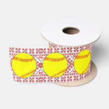 Fastpitch Softball Weihnachtsmuster Geschenkverpac