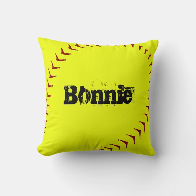 Fastpitch Softball-Wurfs-Kissen Kissen (Vorderseite)
