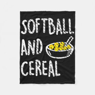 Fastpitch Softll Funny Cereal  Fleecedecke