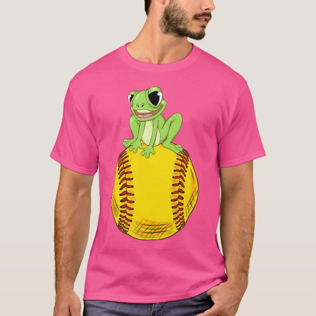 Fastpitfrog Funny Softball T-Shirt (Vorderseite)