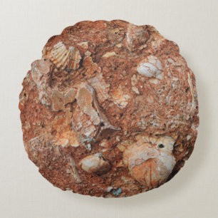Faszinierende Fossilien Rundes Kissen