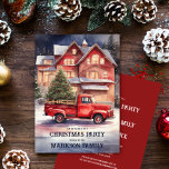 Faszinierende Weihnachtsfeier Einladung<br><div class="desc">Die Präsentation unserer faszinierenden Weihnachtsfeier Weihnachtsfeier Einladung Design, ein Meisterwerk, das den Geist der Feriensaison zum Leben in faszinierenden Aquarellfarben. Dieses bezaubernde Design zeigt eine winterliche Wunderlandschaft, in der Nostalgie und Feierlichkeit aufeinander treffen. Ein Vintager roter Lieferwagen LKW nimmt die Bühne in der Mitte, sein Bett mit einem majestätischen Weihnachtsbaum...</div>
