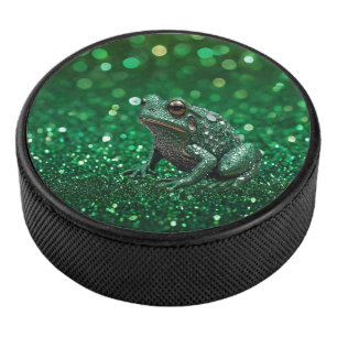 Faszinierender Aufstieg: Der grüne Funkelfrosch Eishockey Puck