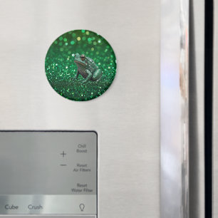 Faszinierender Aufstieg: Der grüne Funkelfrosch Magnet