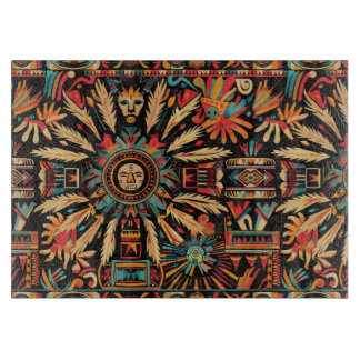 Faszinierender "Aztekischer Traum"-Glass-Koppel-Bo Schneidebrett