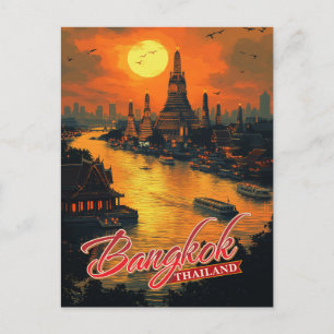 Faszinierendes Bangkok, Thailand Postkarte