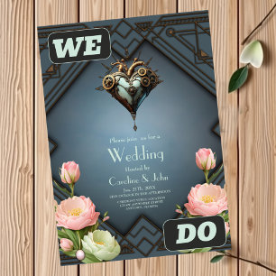 Faszinierendes Dampfherz Einladung