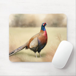 Faszinierendes Portrait auf der goldenen Wiese Mousepad