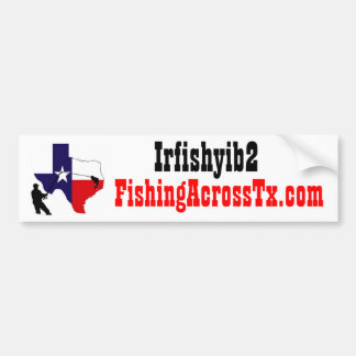 fat%20logo%20#001_AZ, FishingAcrossTx.com, Irfi.. Autoaufkleber