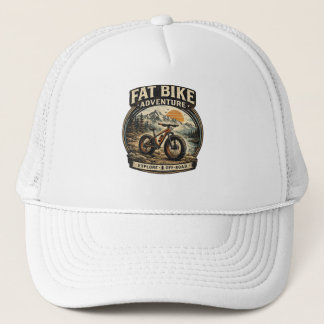 Fat Bike Abenteuer Grafik-Logo Truckerkappe
