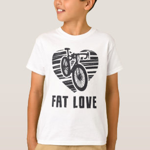 Fat Bike Fat Liebe Bike Biker Rad MTB Fatbike T-Shirt