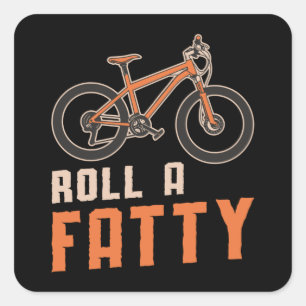 Fat Bike Ristorante da Valentino Quadratischer Aufkleber