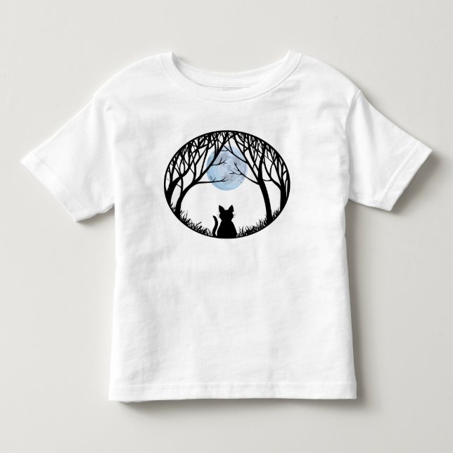 Fat Cat Baby's T - Shirt Black Cat Kleinkind Shirt (Vorderseite)