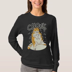 Fat Cat Chonk Scale Chonky Chubby Kitten Sarcasm T-Shirt