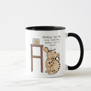 Fat Cat Dieting Tipp Nr. 1 - Ringer-Tasse Tasse