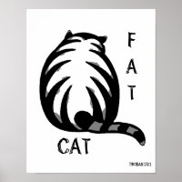 Fat Cat-Gray & Black