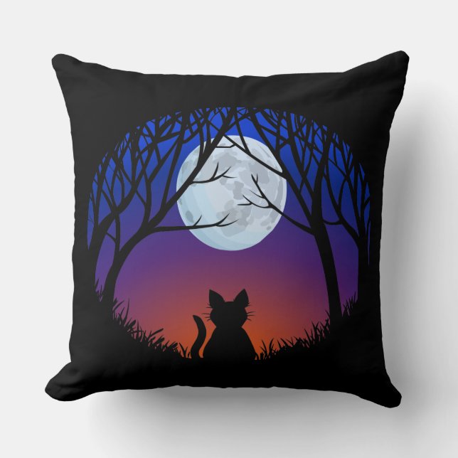 Fat Cat Kissen Fun Cat Lover Geschenke und Dekorat (Vorderseite)