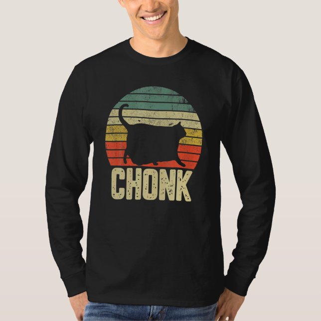 Fat Cat Meme Chonk Cat T-Shirt (Vorderseite)