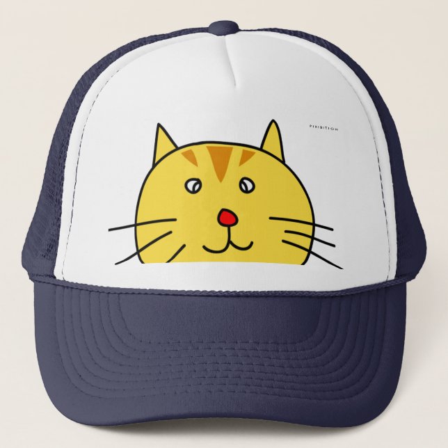 Fat Face Cat Hat Truckerkappe (Vorderseite)
