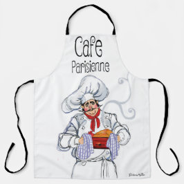 Fat French Koch Café Parisienne Gourmet Schürze